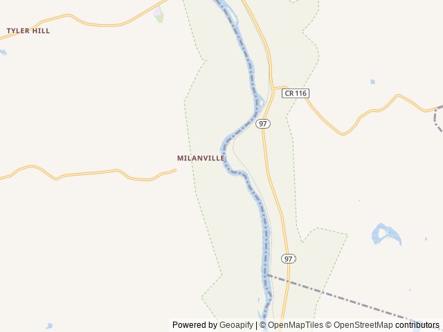 Map of Skinner's Falls Campground location at Narrowsburg, NY, United States