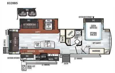 SIGNATURE w/ Electric Fireplace & Outdoor Kitchen