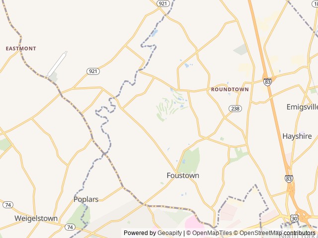 Map for Sunsetter III near York, PA