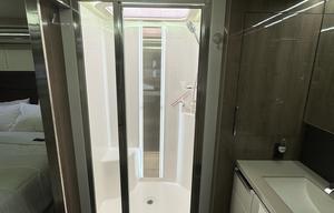 Luxury RV with flexible hosts.
