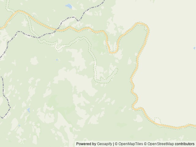Map of Yosemite Creek Campground location at Yosemite National Park, CA, United States