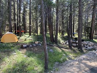 tent in a campsite