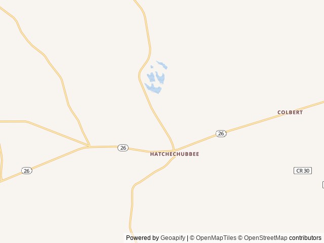 Map for 2015 Jayco Jay Flight 34FKDS near Hatchechubbee, AL