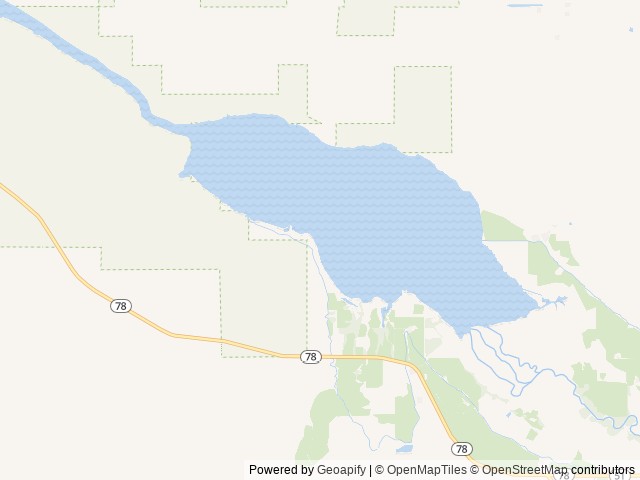 Map of CJ Strike Area - Cottonwood Park location at 26 Mi S Of Mt Home Via Id 78 S, ID, United States