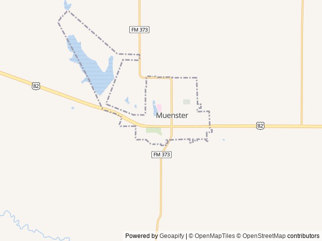 Map for Sunset Chaser near Muenster, TX