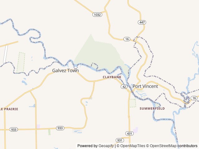 Map for 2014 Wildwood by Forest River 185bh near Prairieville, LA
