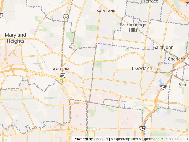 Map for 2016 Thor Motor Coach Axis 25.2 near St. Louis, MO