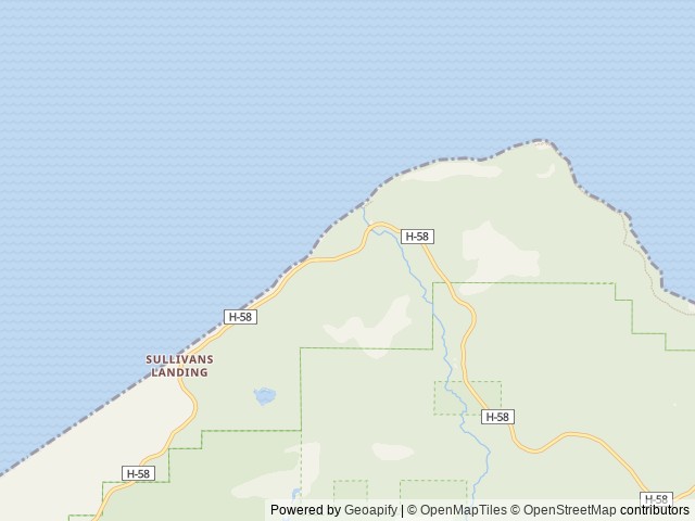 Map of Hurricane River Campground location at Munising, MI, United States