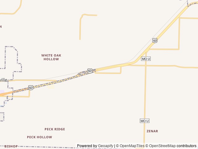 Map of The Hook-Up RV Park location at Rogersville, MO, United States
