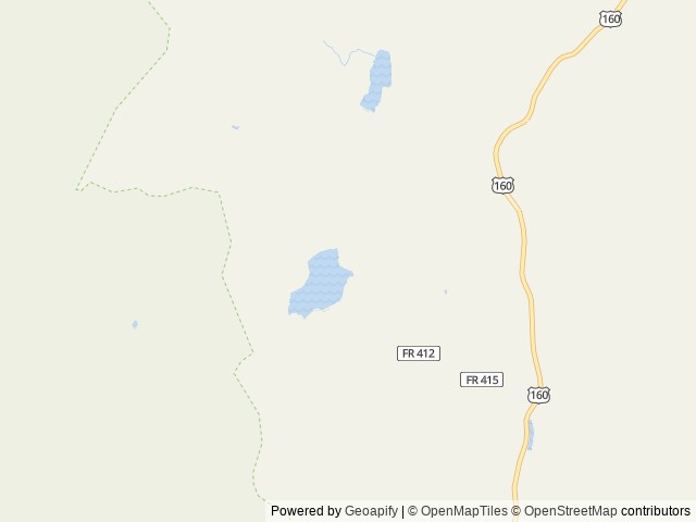 Map of Big Meadows Reservoir Campground (South Central Co) location at Del Norte, CO, United States