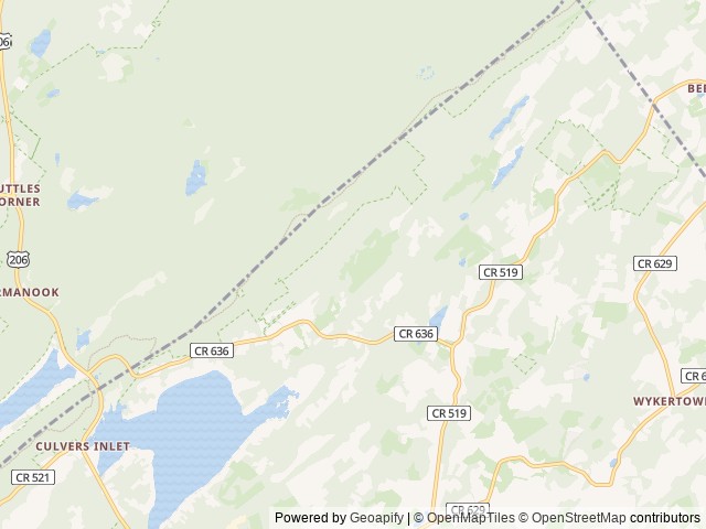 Map of Harmony Ridge Farm & Campground location at Branchville, NJ, United States