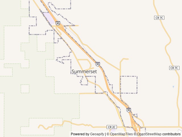 Map for Black Hills Nomad near Summerset, SD