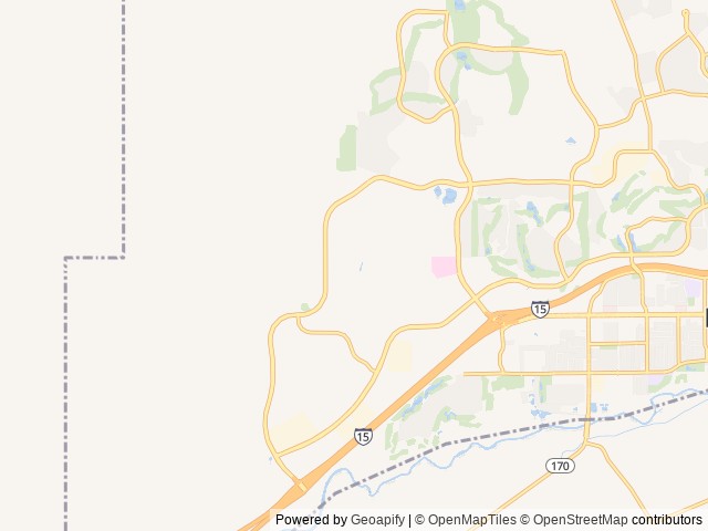 Map of Solstice Motorcoach Resort location at Mesquite, NV, United States