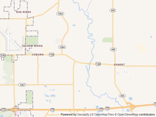 Map of Hidden Oaks Family Campground location at Hammond, LA, United States