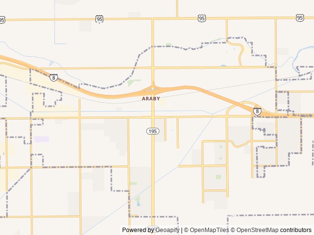 Map of Encore Araby Acres location at Yuma, AZ, United States