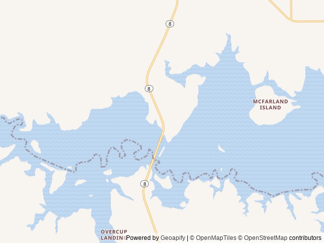 Map of Malden Lake Campground location at Maud, TX, United States