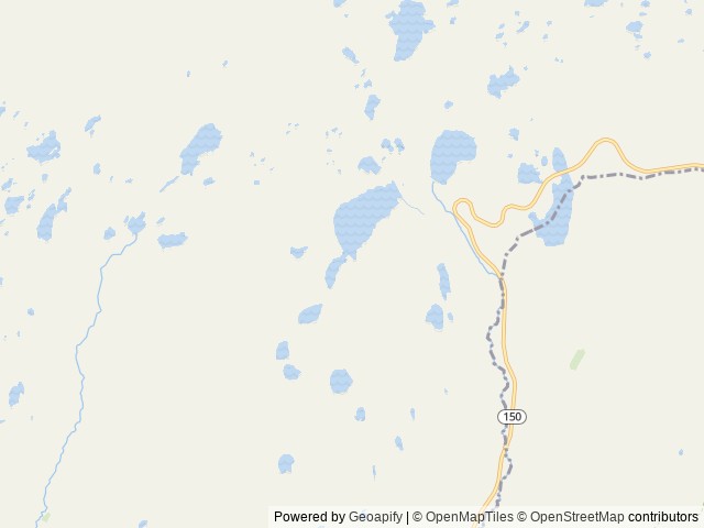 Map of Washington Lake location at Kamas, UT, United States