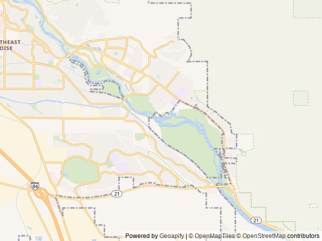 Map for 2021 NeXus RV Triumph Super C 32TSC near Boise, ID