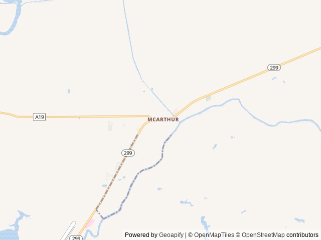 Map of Inter-Mountain RV Park location at Mc Arthur, CA, United States