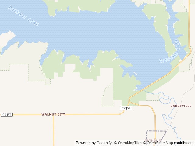 Map of Island View (Rathbun Lake) location at Mystic Iowa, IA, United States