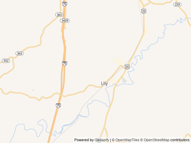 Map for 2024 Forest River RV No Boundaries NB10.7 near Lily, TN