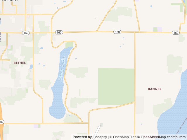 Map for Union River Springdale near Port Orchard, WA