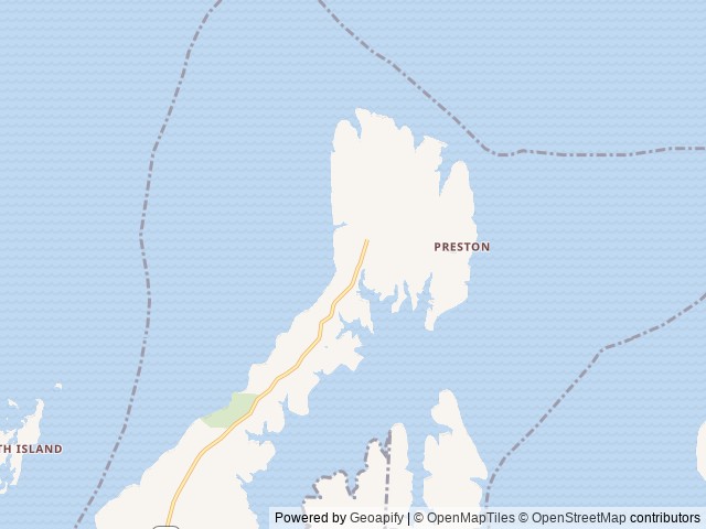 Map of Preston Bend location at Pottsboro, TX, United States