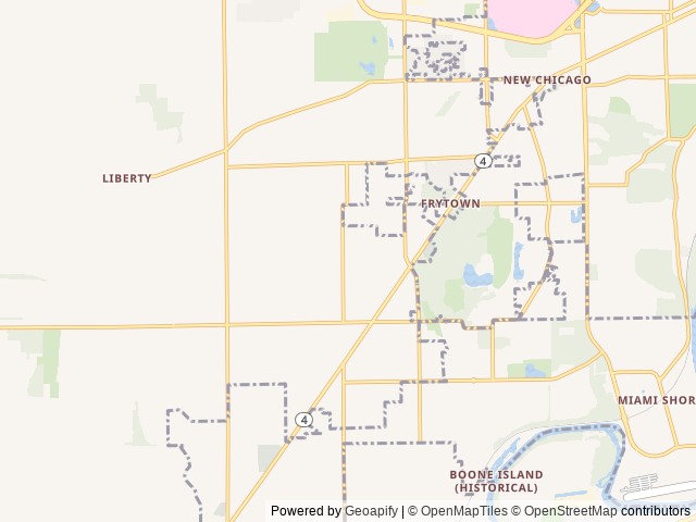 Map of Oak & Ember Farms location at Dayton, OH, United States