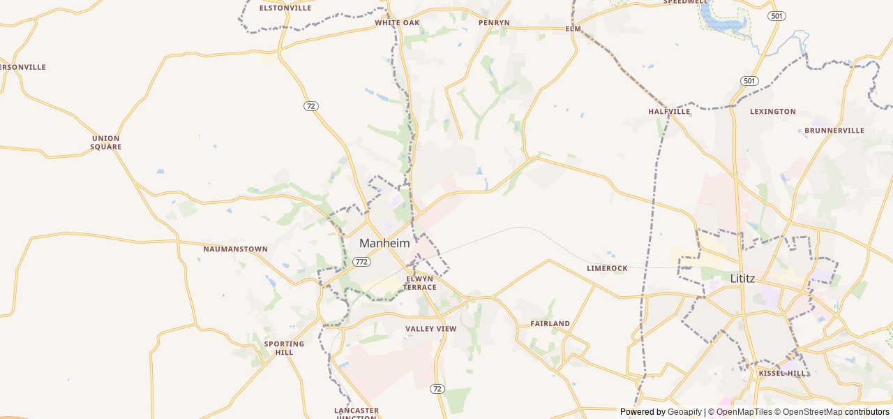 Map for Enchanted Forest Sanctuary on Wheels near Manheim, NJ