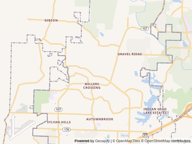 Map for Clean, cozy, and roadtrip ready! near Sherwood, AR