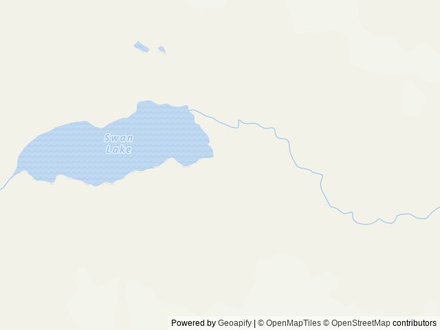 Map of Swan Lake Cabin Petersburg location at Petersburg, AK, United States