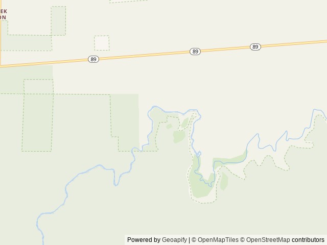 Map of Fowlers Campground location at Mc Cloud, CA, United States