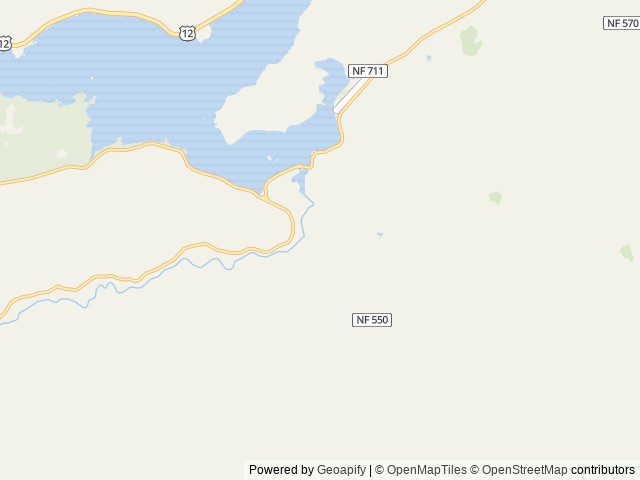 Map of South Fork Group Site location at Naches, WA, United States