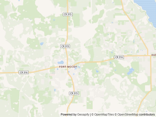Map of The Griffin Ranch location at Fort McCoy, FL, United States
