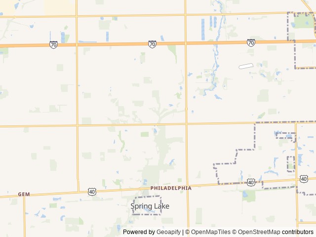 Map of S & H Campground location at Greenfield, IN, United States