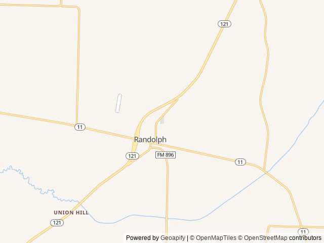 Map of Warrior Creek RV Park location at Bonham, TX, United States