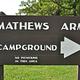 Mathews Arm Campground Northern Entrance Sign