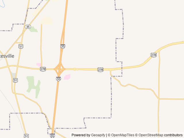 Map for Meet “The Breeze” — Your Retro Escape on Wheels near Batesville, TN