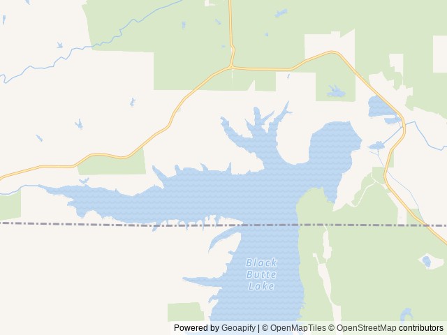 Map of Buckhorn location at Orland, CA, United States