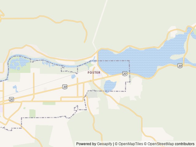 Map of Edgewater County Park and Marina location at Sweet Home, OR, United States