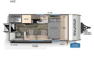 2024 Forest River RV Cherokee Wolf Pup 14CC
