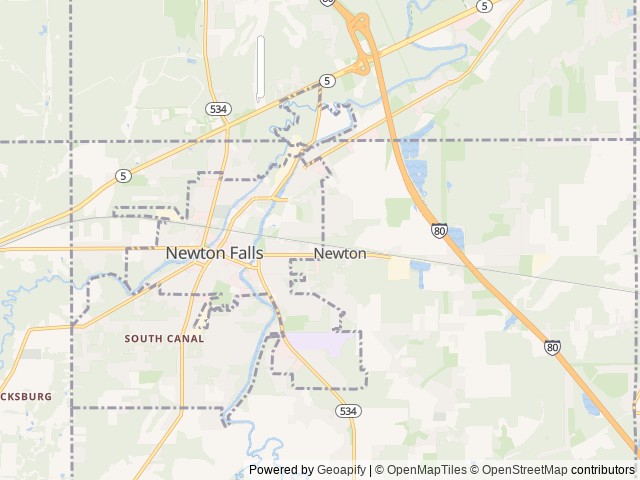 Map for Tally Forth near Newton Falls, PA