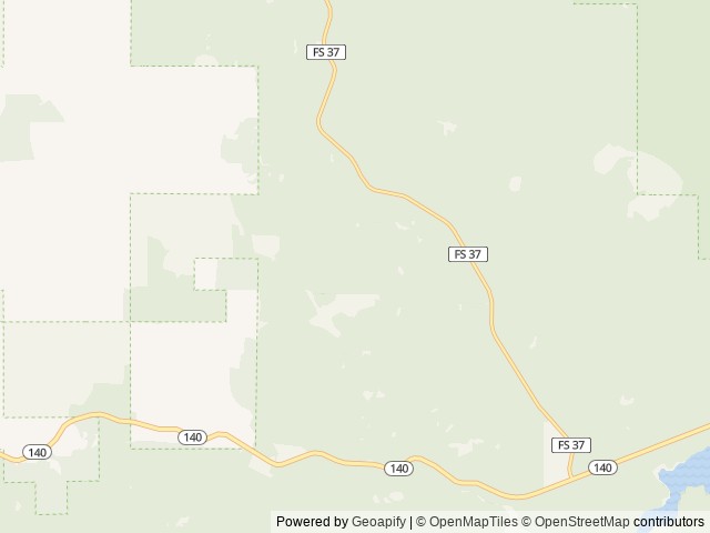 Map of Willow Prairie Horsecamp location at Butte Falls, OR, United States