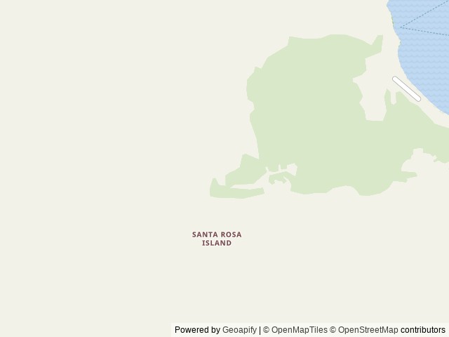 Map of Santa Rosa Island Backcountry Beach Camping location at Ventura, CA, United States