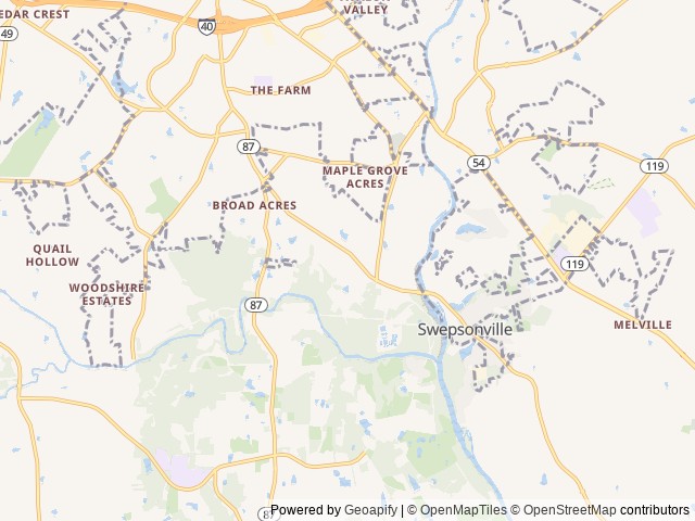 Map for 2024 Coleman 17B • Lightweight, Easy Tow, Sleeps 4 near Graham, NC