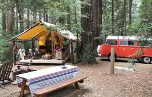 "RELL SUNN" Classic Volkswagen Pop Top Camper Van