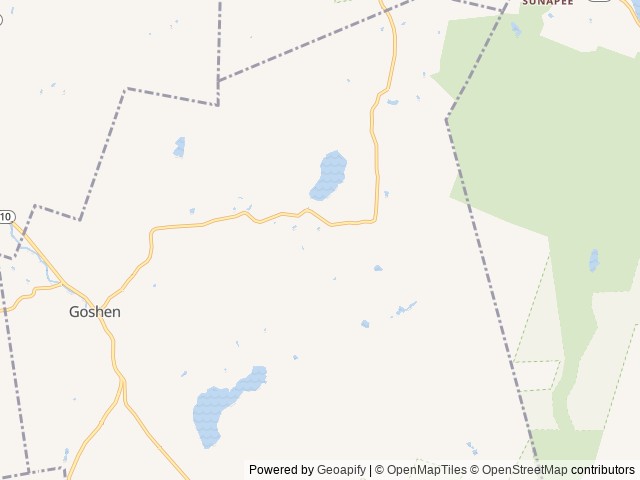 Map of TippiCanoe Campground location at Newbury, NH, United States