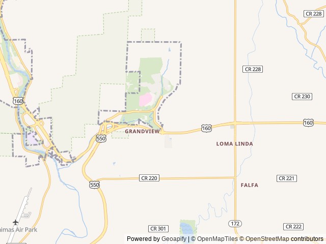 Map for PEARLS PLACE near Durango, CO
