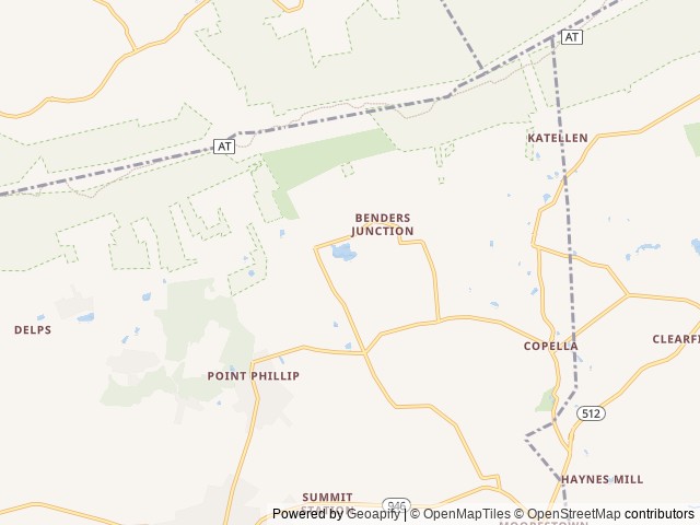 Map of Evergreen Lake Campground location at Bath, PA, United States
