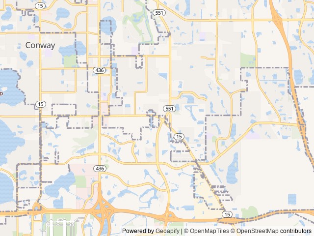 Map for Ohana's Getaway near Orlando, FL